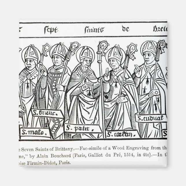 Íman Os sete Santos da Bretanha (Frente)