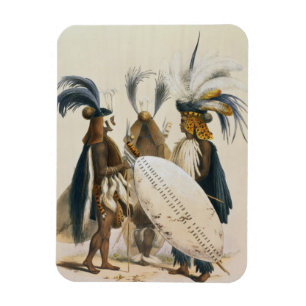 Íman Os soldados do tribo Zulu de Exército do rei