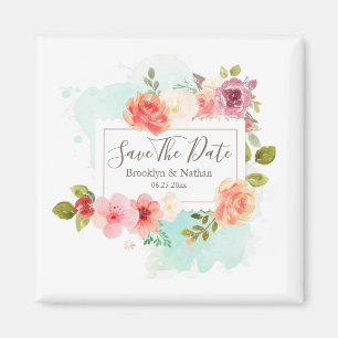 Íman Os sonhos florais dos plenos Verões salvar a data