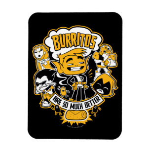 Íman Os titã adolescentes vão! O menino "Burritos do