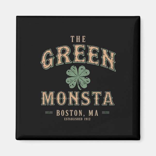 Íman Os Trajes do Monstro Verde Dia de São Patrício Bos (Frente)
