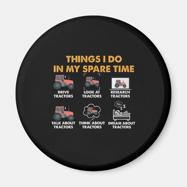 Íman Os Tratores Engraçados Dão-Me Coisas Que Faço No M (Frente)