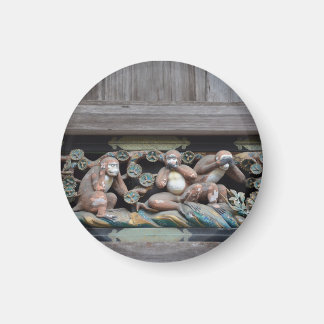 Íman os três macacos de Nikko - Three wise monkeys