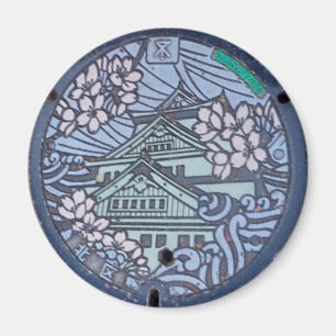 Íman Osaka Castle Manhole Cobrir