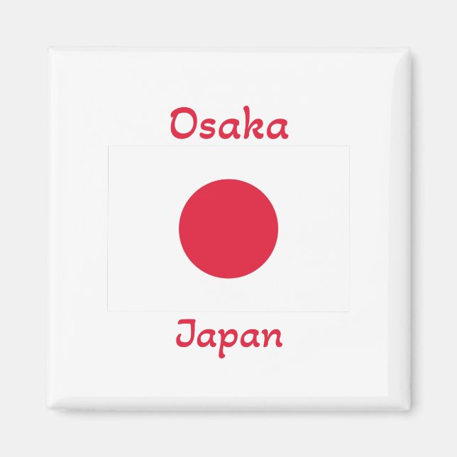 Íman Osaka Japan Flag (Frente)