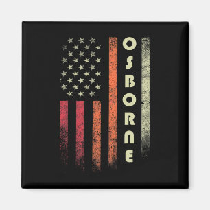 Íman Osborne Surname Funny Retro Vintage Birthday Ameri