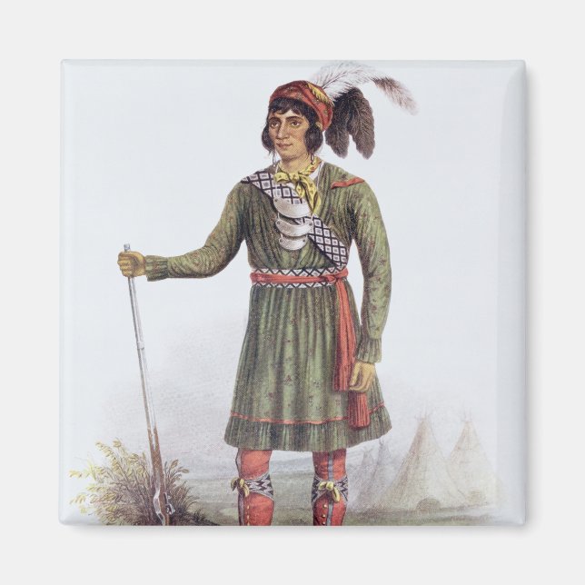 Íman Osceola ou "Sol Ascensão", um Líder Seminole (Frente)