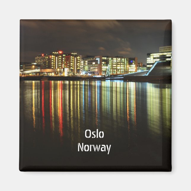 Íman Oslo, Noruega à noite (Frente)