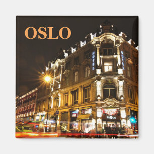 Íman Oslo, Noruega na noite