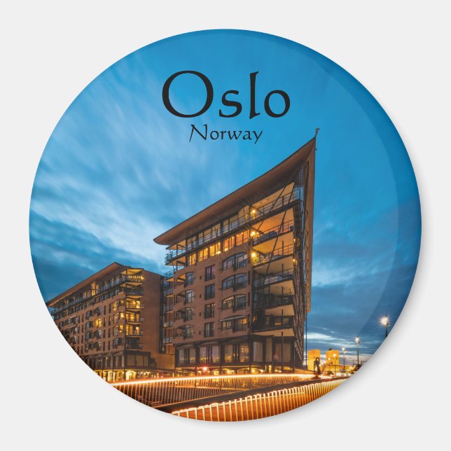 Íman Oslo Noruega Souvenir (Frente)