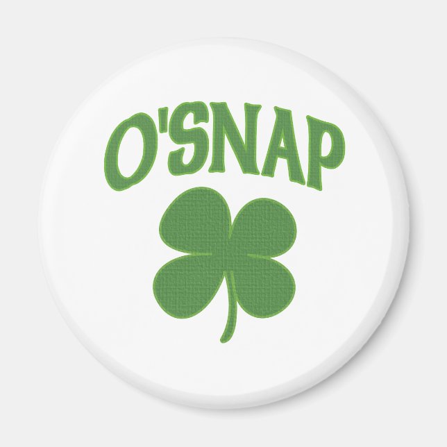 Íman O'Snap irish Shamrock (Frente)