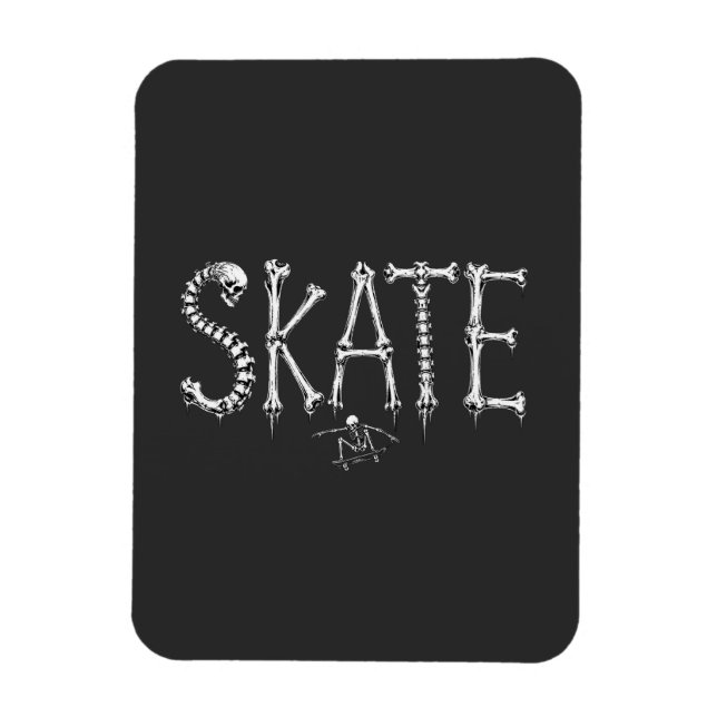 Íman Ossos de skate esqueleto (Vertical)