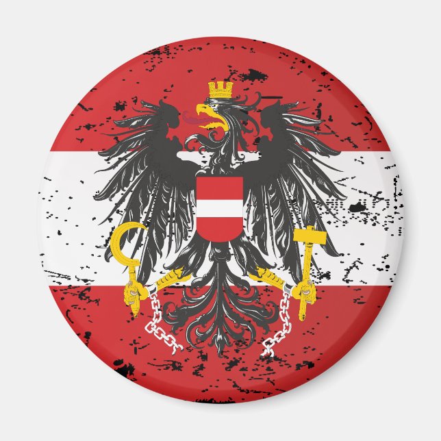 Íman Österreich Austria Flagge - Geschenk (Frente)