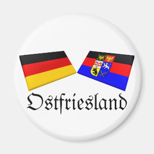 Íman Ostfriesland, azulejos da bandeira de Alemanha