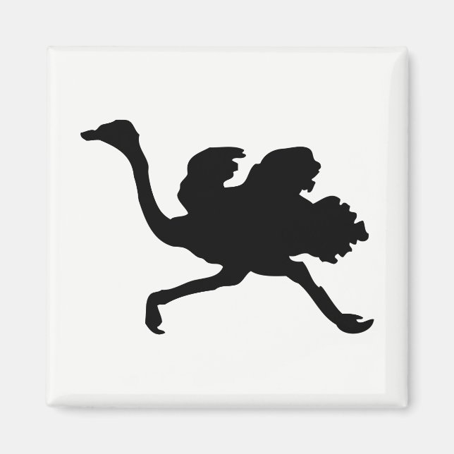 Íman Ostrich Silhouette (Frente)