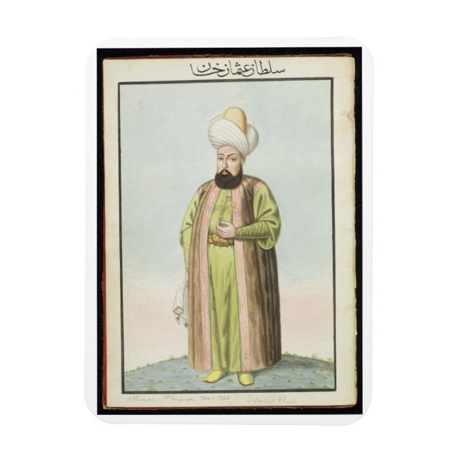 Íman Othman (Osman) I (1259-1326), fundador do Otom (Vertical)