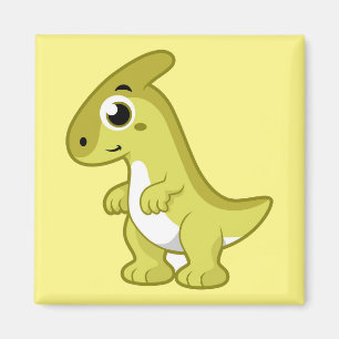 Íman Ótima Ilustração De Um Dinossauro Parasaurolofico.