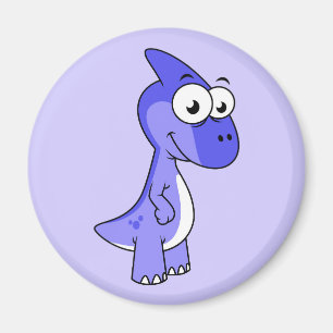 Íman Ótima Ilustração De Um Dinossauro Parasaurolofico.