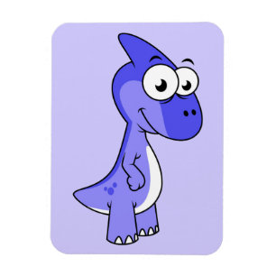 Íman Ótima Ilustração De Um Dinossauro Parasaurolofico.