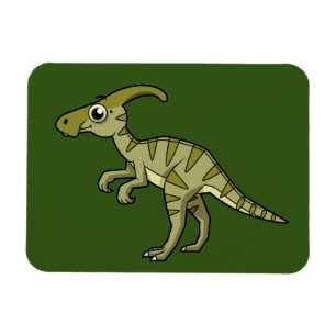 Íman Ótima Ilustração De Um Dinossauro Parasaurolofico.