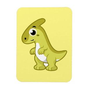 Íman Ótima Ilustração De Um Dinossauro Parasaurolofico.
