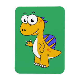 Íman Ótima Ilustração De Um Espinossauro. 2