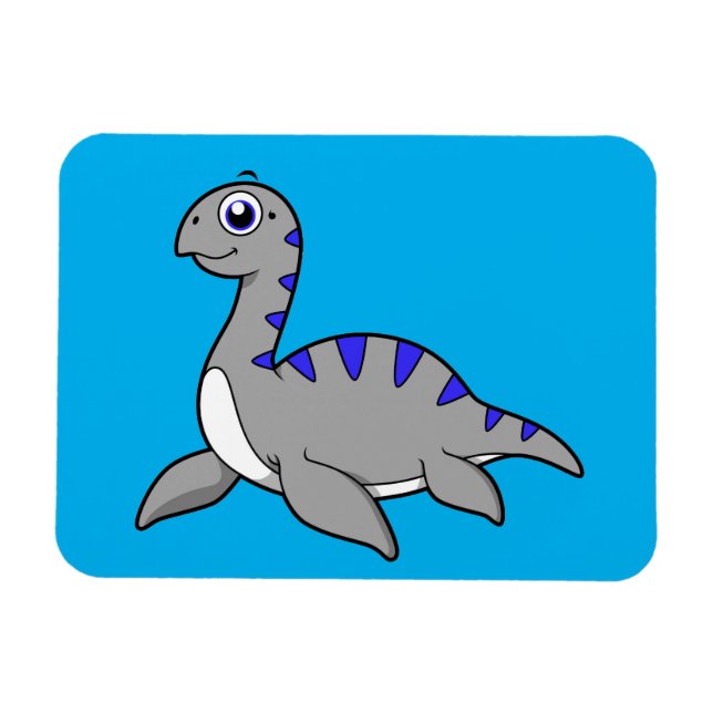 Íman Ótima Ilustração De Um Monstro De Loch Ness. (Horizontal)