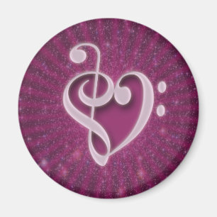 Íman Ótimas notas musicais juntas como um coração