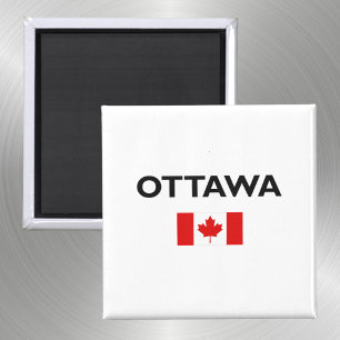Íman Ottawa Canadá Flag Light-Color
