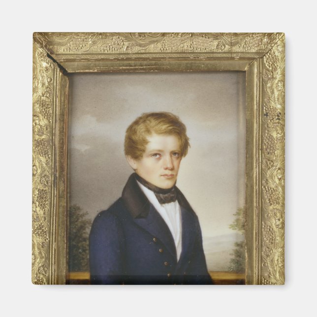 Íman Otto von Bismarck como estudante, 1833 (Frente)