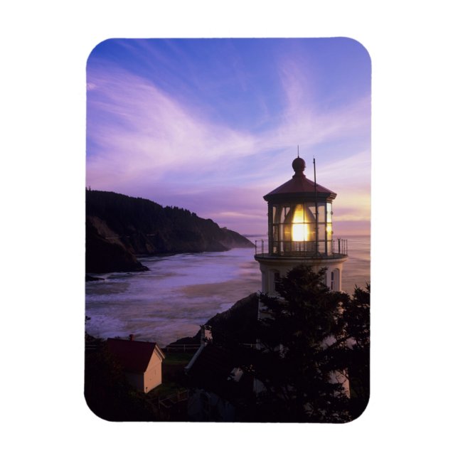 Íman OU, Costa do Oregon, Farol de Heceta Head, em (Vertical)