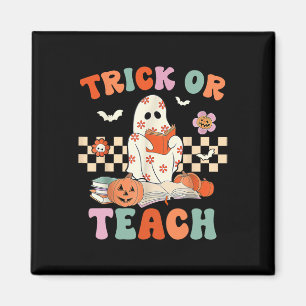 Íman Ou Ensinar Professora De Ensino De Halloween Retro