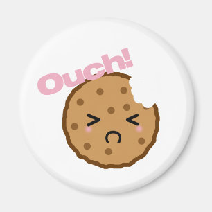 Íman "Ouch! "diz o biscoito de Kawaii