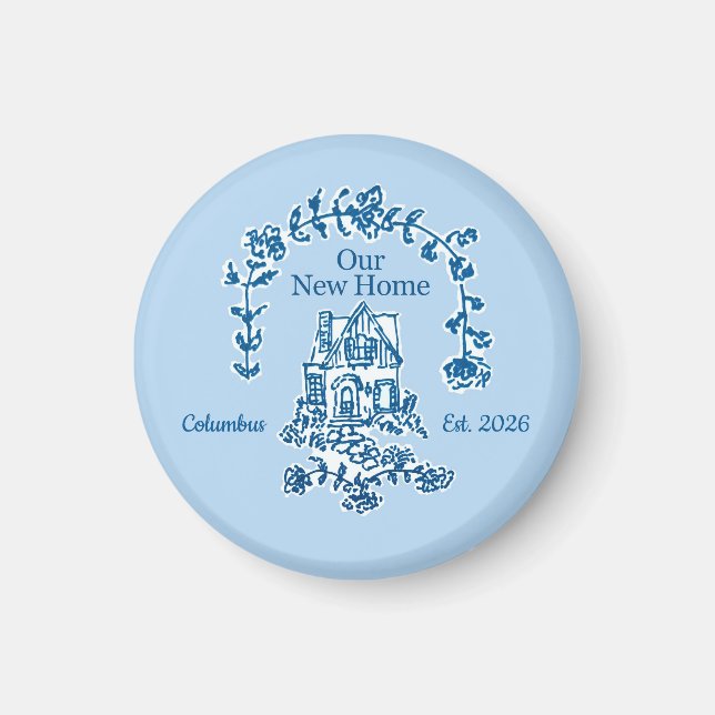 Íman Our New Home graphic magnet (Frente)