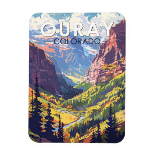 Íman Ouray Colorado Viagem Art Vintage