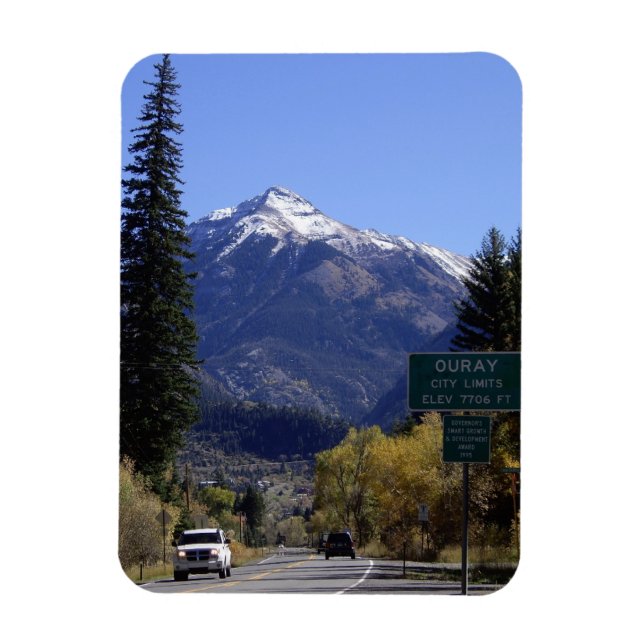 Íman Ouray, Sinal de Limites da Cidade do Colorado (Vertical)
