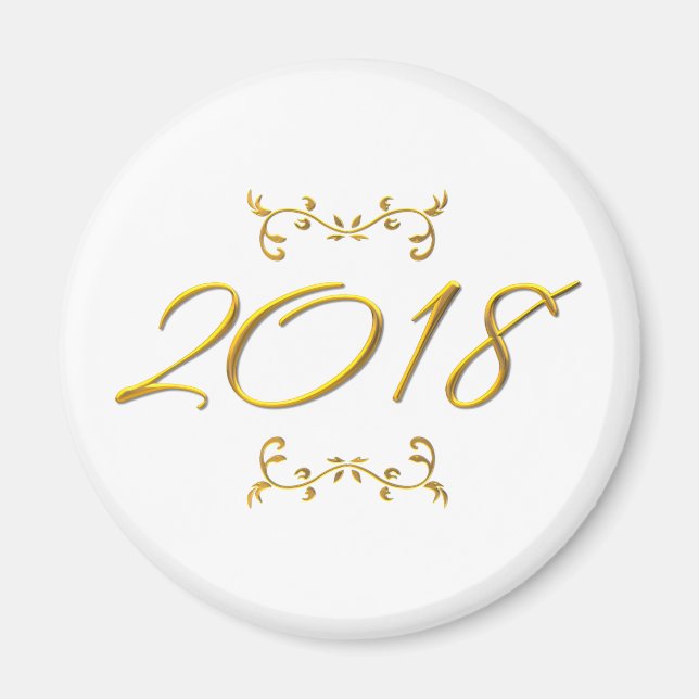 Íman Ouro 3-D Procura 2018 (Frente)