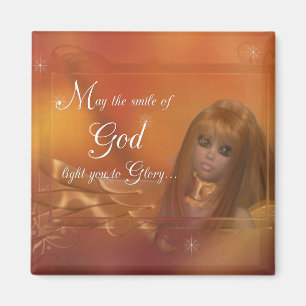 Íman Ouro Angel - Que o sorriso de Deus...