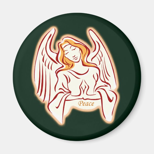 Íman Ouro Anjo Da Paz (Frente)
