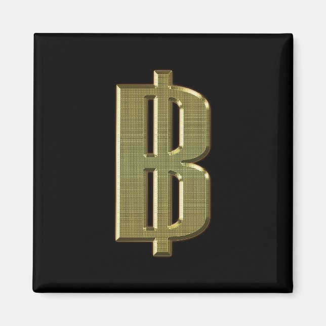 Íman OURO BAHT SGN ฿ Moeda Tailandesa ฿ (Frente)