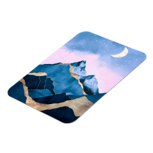 Íman Ouro Celestial Picos Aquarela