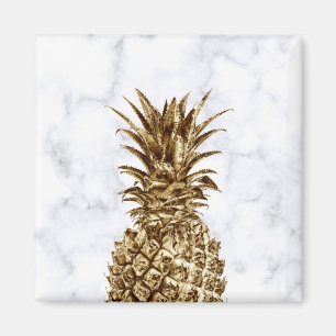 Íman Ouro-cinzento-bonito e abacaxi-marmoreado branco-n