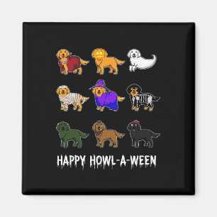 Íman Ouro de diversão Cachorro do Reitor Feliz Hallowee