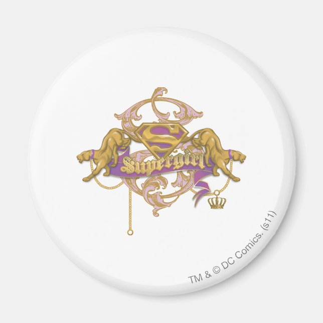 Íman Ouro de Supergirl Cat 2 (Frente)