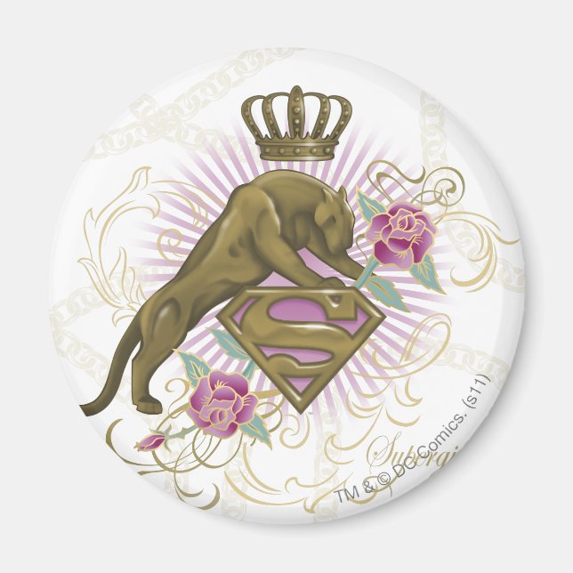 Íman Ouro de Supergirl Cat 4 (Frente)