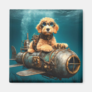 Íman Ouro Doodle Puppy Magnet