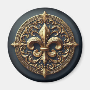 Íman Ouro Fleur De Lis