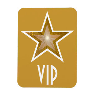 Íman "Ouro flexível Dourado do ímã" da estrela "VIP"