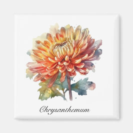 Íman Ouro Harvest Chrysanthemum, personalizado