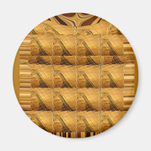 Íman Ouro Infinito Girafa Animal Motif Art Impressão